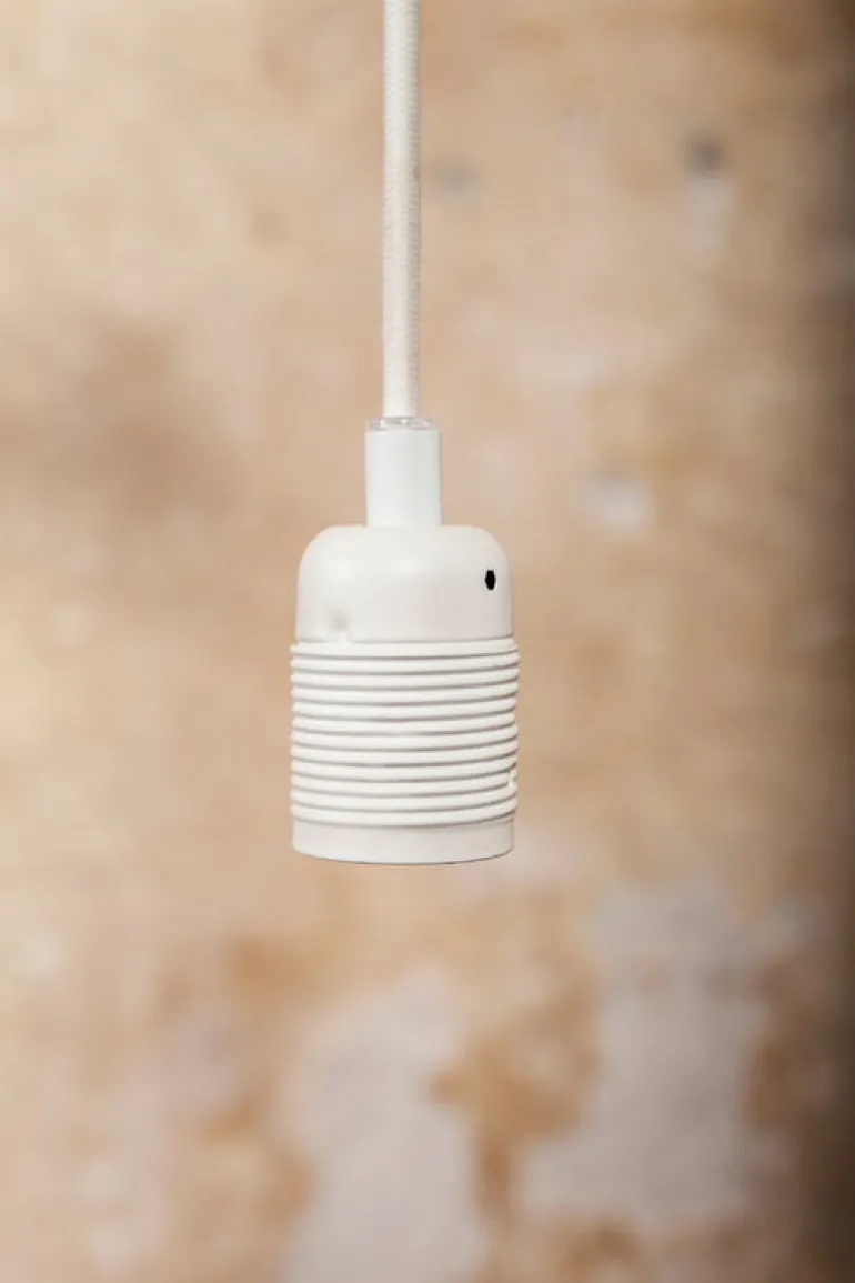Frama E27 pendant, matt white - white