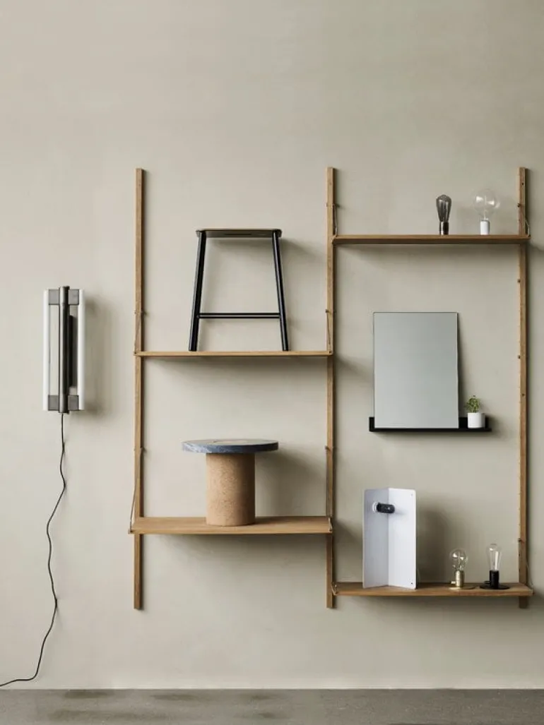 Frama Eiffel Double wall lamp, 50 cm, black