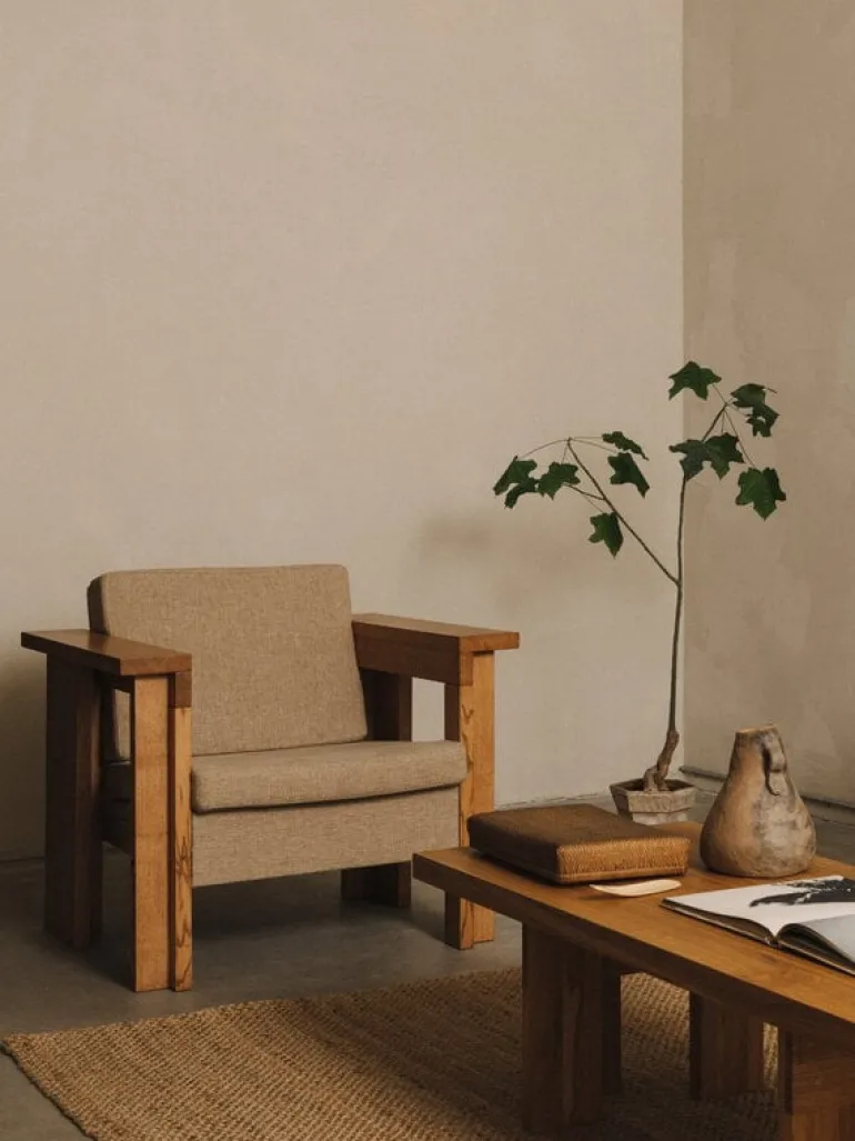 Frama Farmhouse coffee table, rectangle 105x52 cm, natural oak