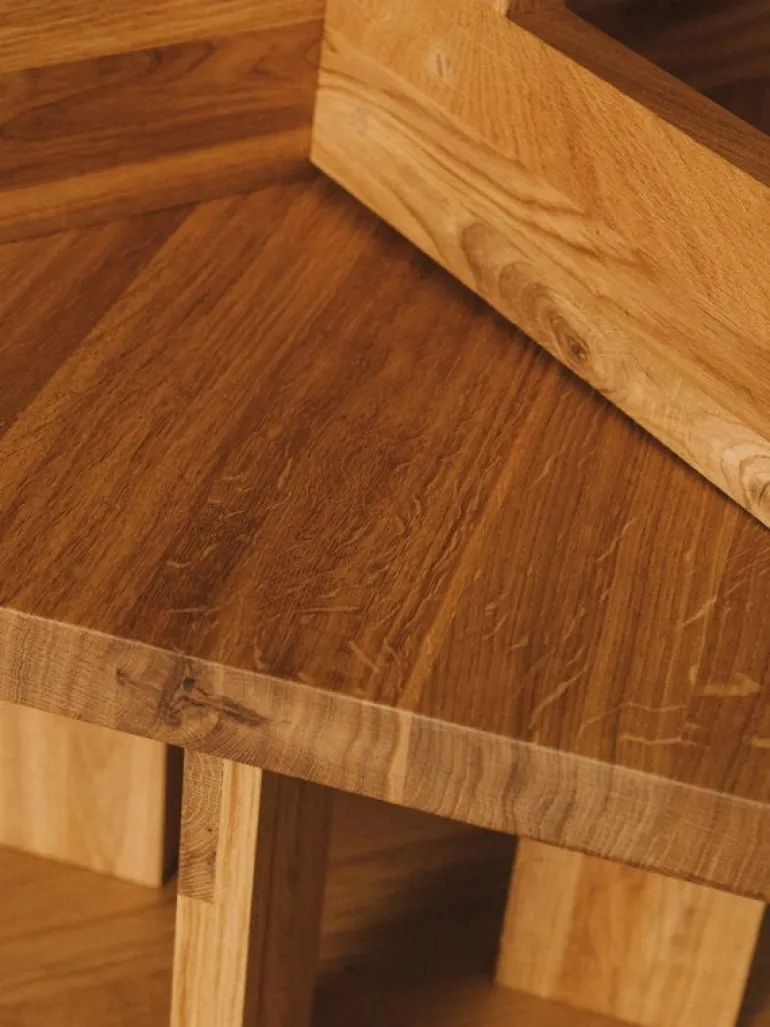 Frama Farmhouse coffee table, square 70 x 70 cm, natural oak