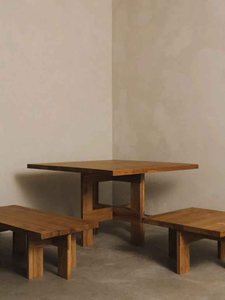 Frama Farmhouse coffee table, square 70 x 70 cm, natural oak