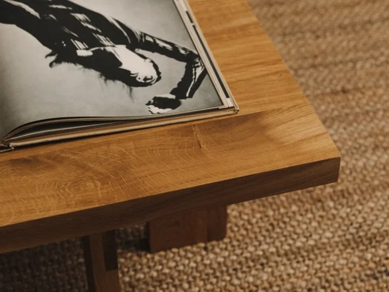 Frama Farmhouse coffee table, square 70 x 70 cm, natural oak