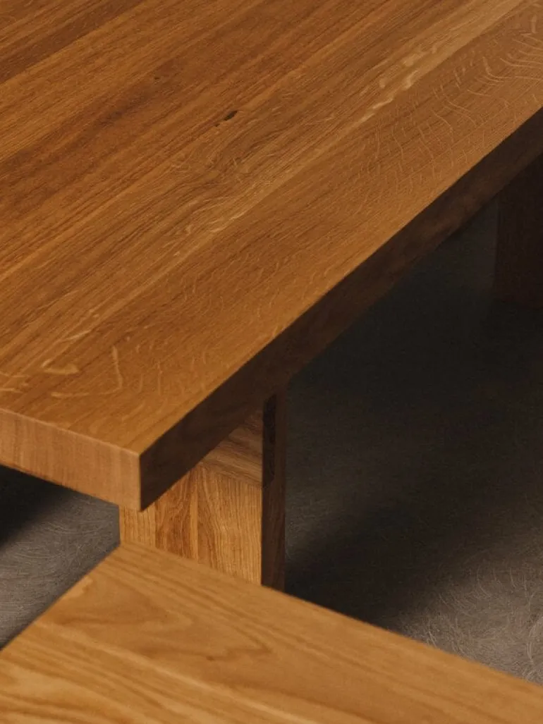 Frama Farmhouse coffee table, square 70 x 70 cm, natural oak