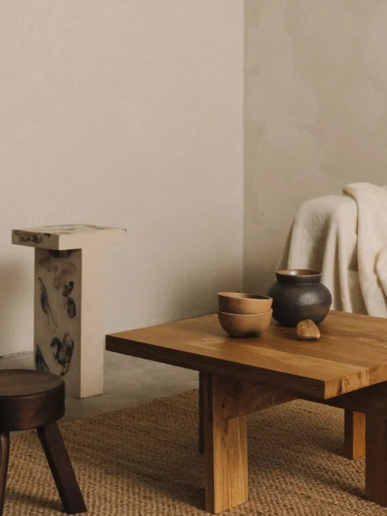 Frama Farmhouse coffee table, square 70 x 70 cm, natural oak