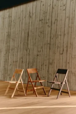 Frama Folding Flat Chair, warm brown birch