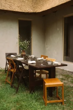 Frama Folding Flat Chair, warm brown birch