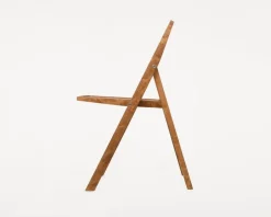 Frama Folding Flat Chair, warm brown birch