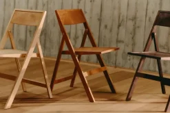Frama Folding Flat Chair, warm brown birch