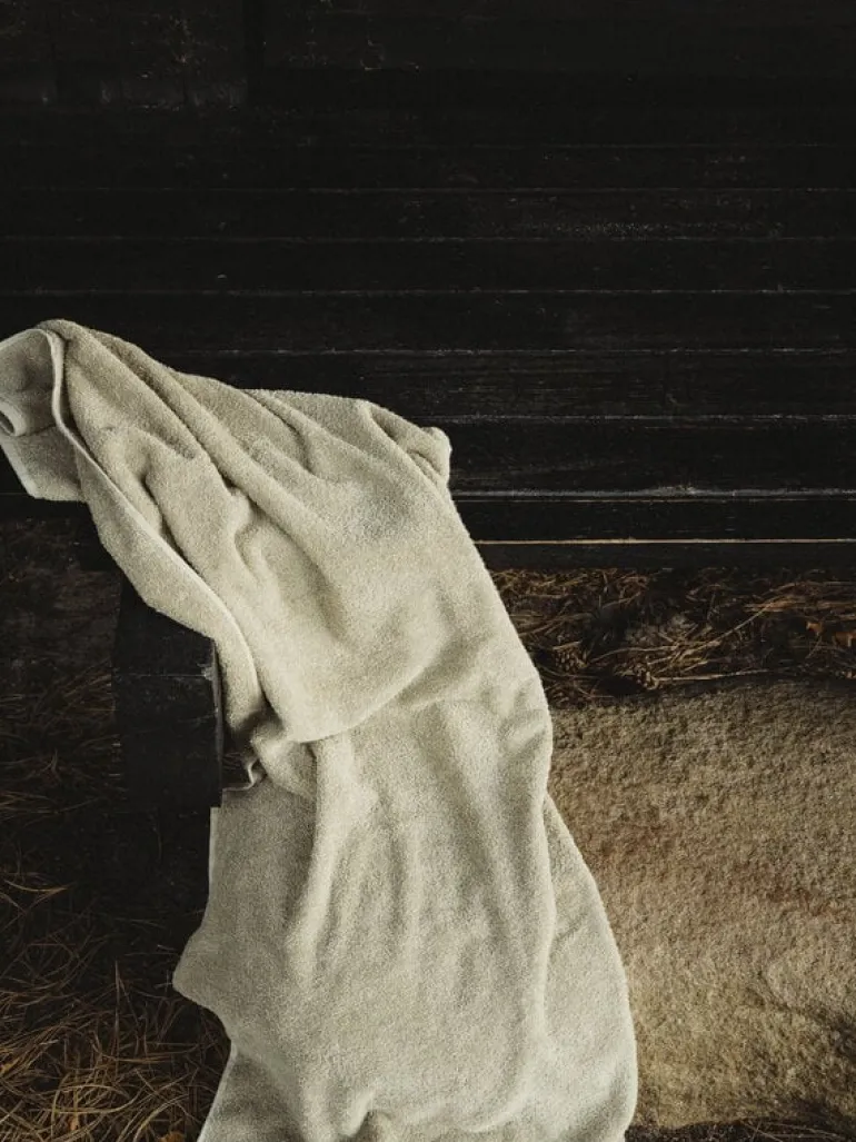 Frama Heavy Towel bath sheet, sage green