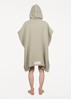 Frama Light Towel poncho, sage green