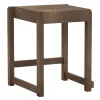 Frama Low Stool 01, dark wood