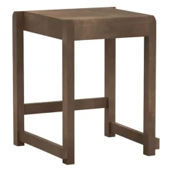 Frama Low Stool 01, dark wood