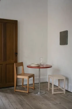 Frama Low Stool 01, natural wood