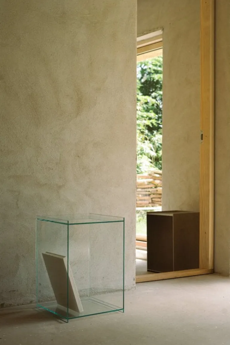 Frama Rivet Box table, clear glass