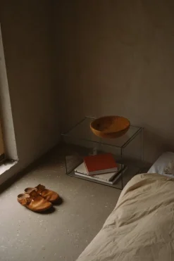 Frama Rivet Box table, clear glass