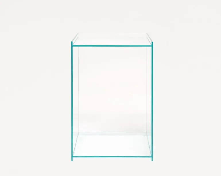 Frama Rivet Box table, clear glass