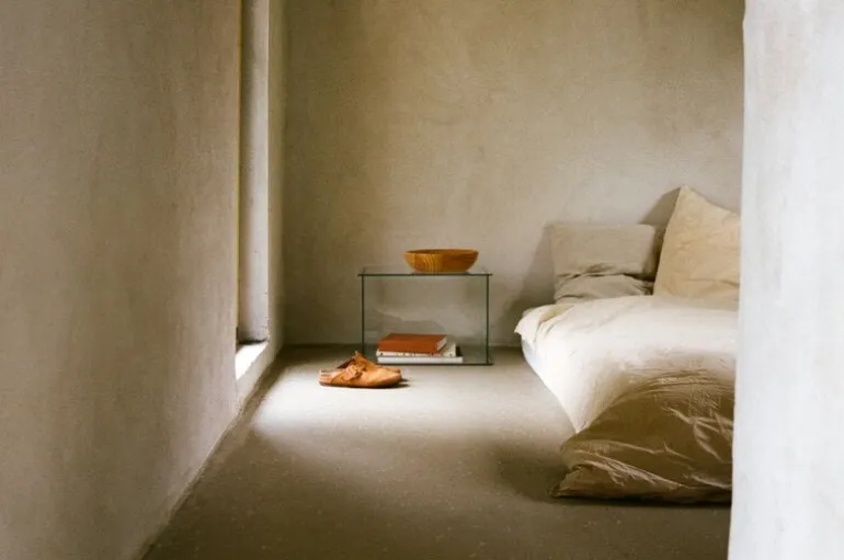 Frama Rivet Box table, clear glass