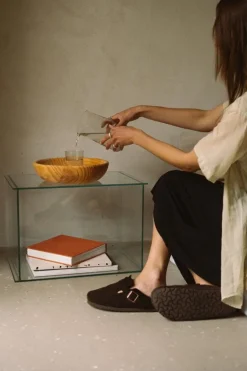 Frama Rivet Box table, clear glass