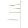 Frama Shelf Library H1852 wall shelf with desk, warm white
