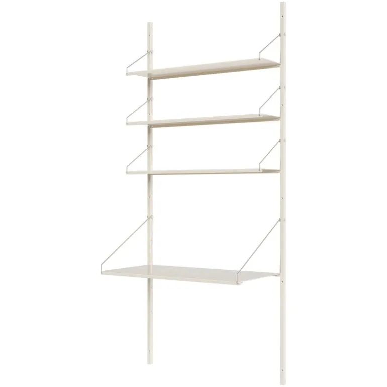Frama Shelf Library H1852 wall shelf with desk, warm white