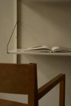 Frama Shelf Library H1852 wall shelf with desk, warm white