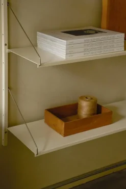 Frama Shelf Library H1852 wall shelf with desk, warm white