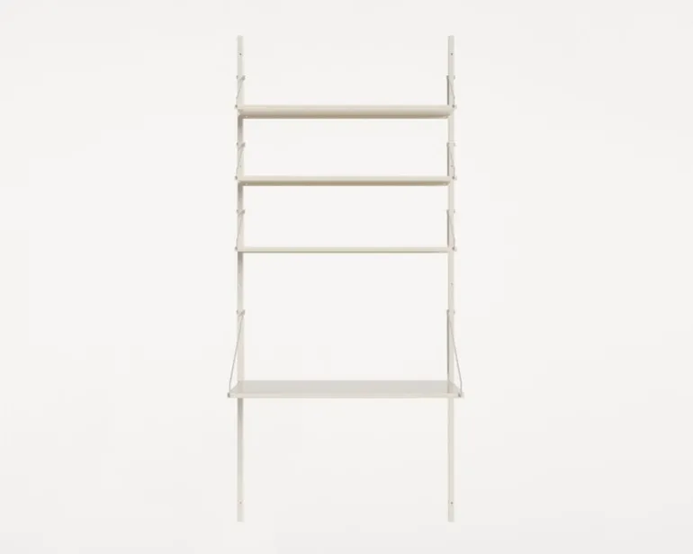 Frama Shelf Library H1852 wall shelf with desk, warm white
