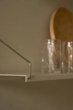 Frama Shelf Library H1852 wall shelf with desk, warm white