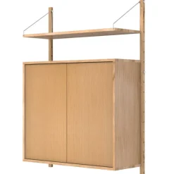 Frama Shelf Library H1148 wall shelf/cabinet, oiled oak