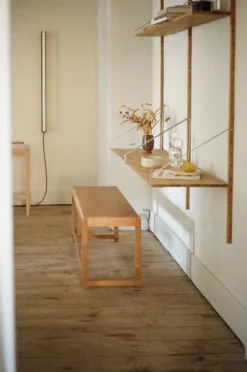 Frama Shelf Library H1852 wall shelf with desk, oiled oak