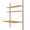 Frama Shelf Library H1148 wall shelf with desk, oiled oak