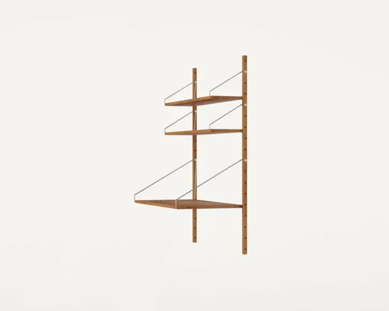 Frama Shelf Library H1148 wall shelf with desk, oiled oak