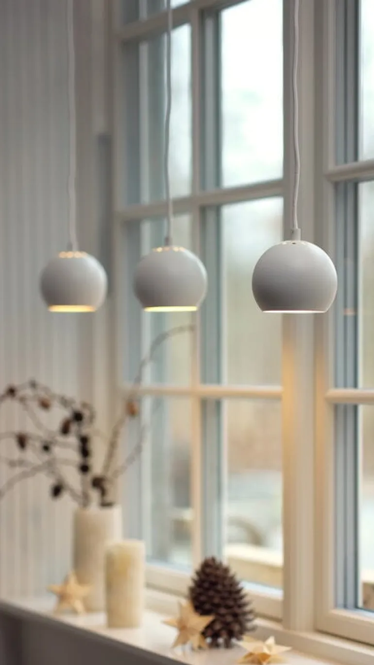 Frandsen Ball pendant, 12 cm, matt white