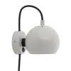 Frandsen Ball wall lamp, 12 cm, glossy pale grey