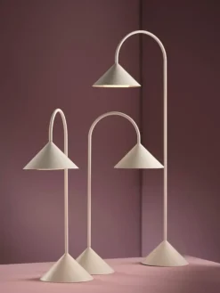 Frandsen Grasp Portable table lamp, 72 cm, matt white