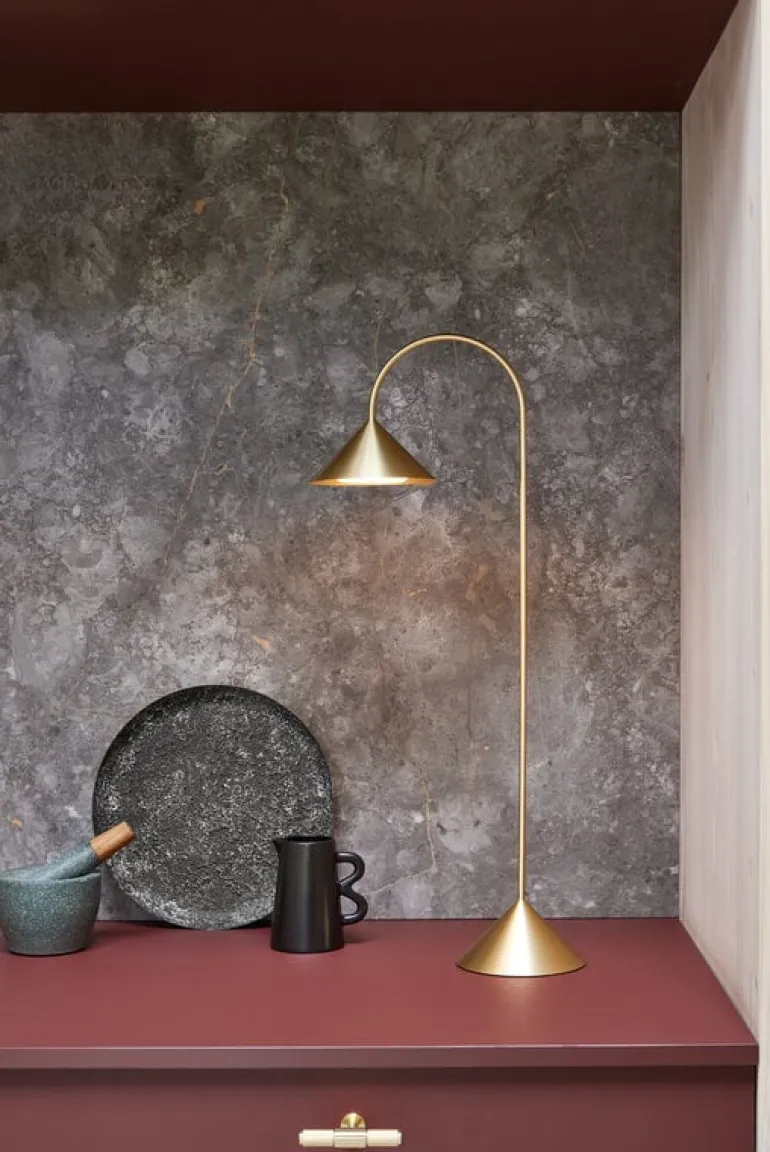 Frandsen Grasp Portable table lamp, 72 cm, brass