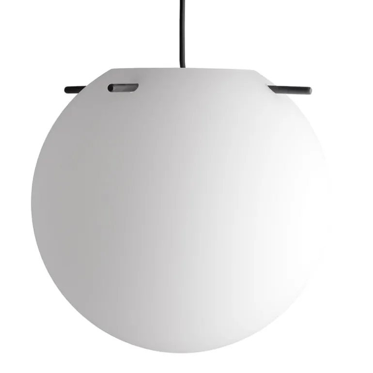 Frandsen Koi pendant, 32 cm, white opal - black