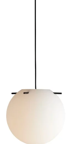 Frandsen Koi pendant, 32 cm, white opal - black