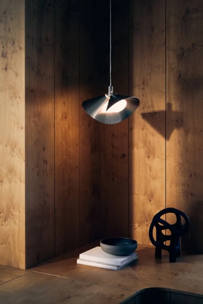 Frandsen Peel pendant, brushed stainless steel