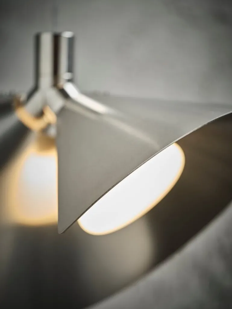 Frandsen Peel pendant, brushed stainless steel