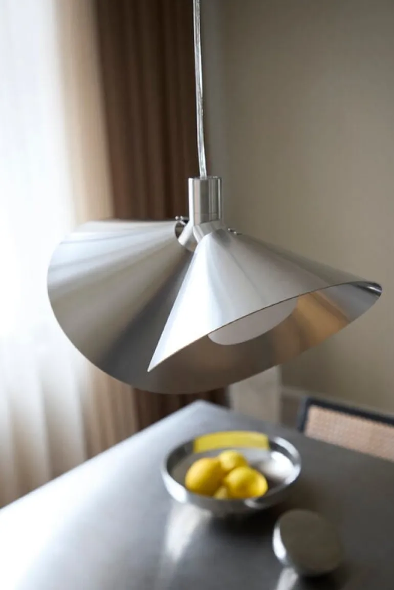 Frandsen Peel pendant, brushed stainless steel