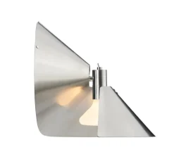 Frandsen Peel wall lamp, brushed stainless steel