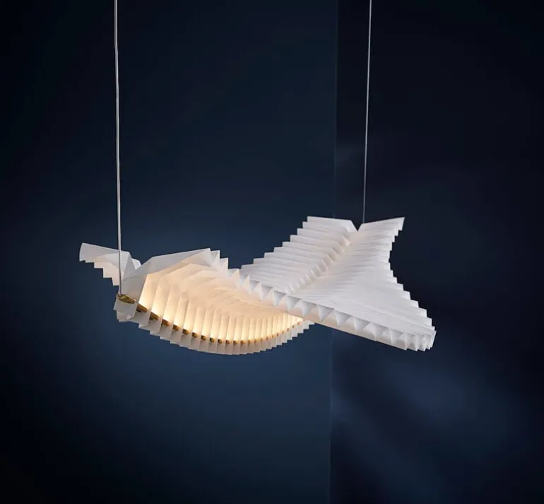 Frandsen Sora pendant, white - brass