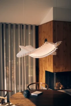 Frandsen Sora pendant, white - brass