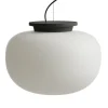 Frandsen Supernate pendant, 38 cm, white opal - black