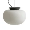 Frandsen Supernate pendant, 28 cm, white opal - black