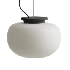 Frandsen Supernate pendant, 28 cm, white opal - black