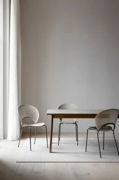 Fredericia Ana extension dining table, white - soap oak