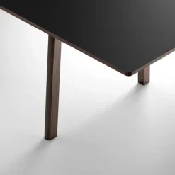 Fredericia Ana extension dining table, black - smoked oak