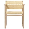 Fredericia BM62 armchair, cane wicker - oiled oak